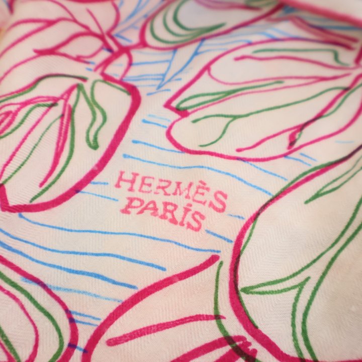 Hermes Flamingo Party Coloriage Cashmere Giant Triangle