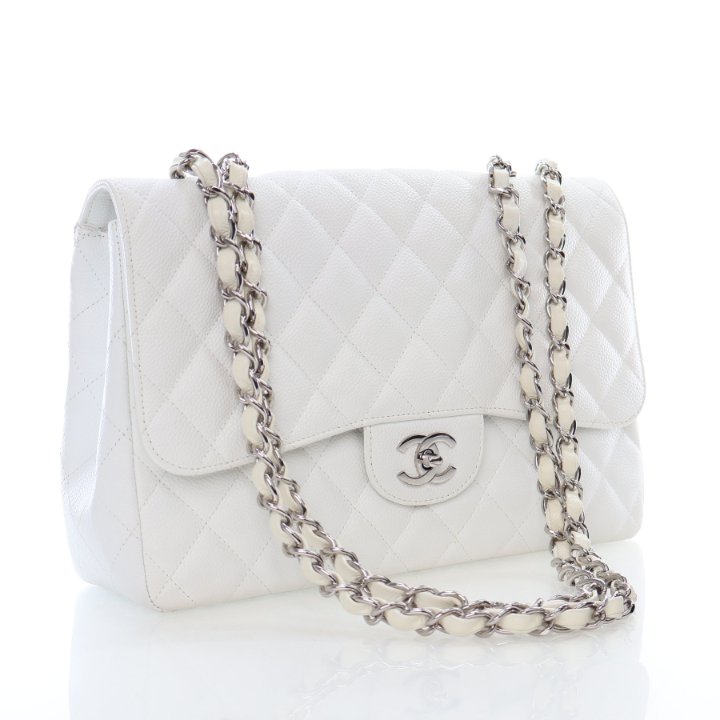 Chanel Jumbo Caviar Classic Single Flap Bag - Luxe Du Jour Chanel Jumbo Caviar Classic Single Flap Bag - Luxe Du Jour