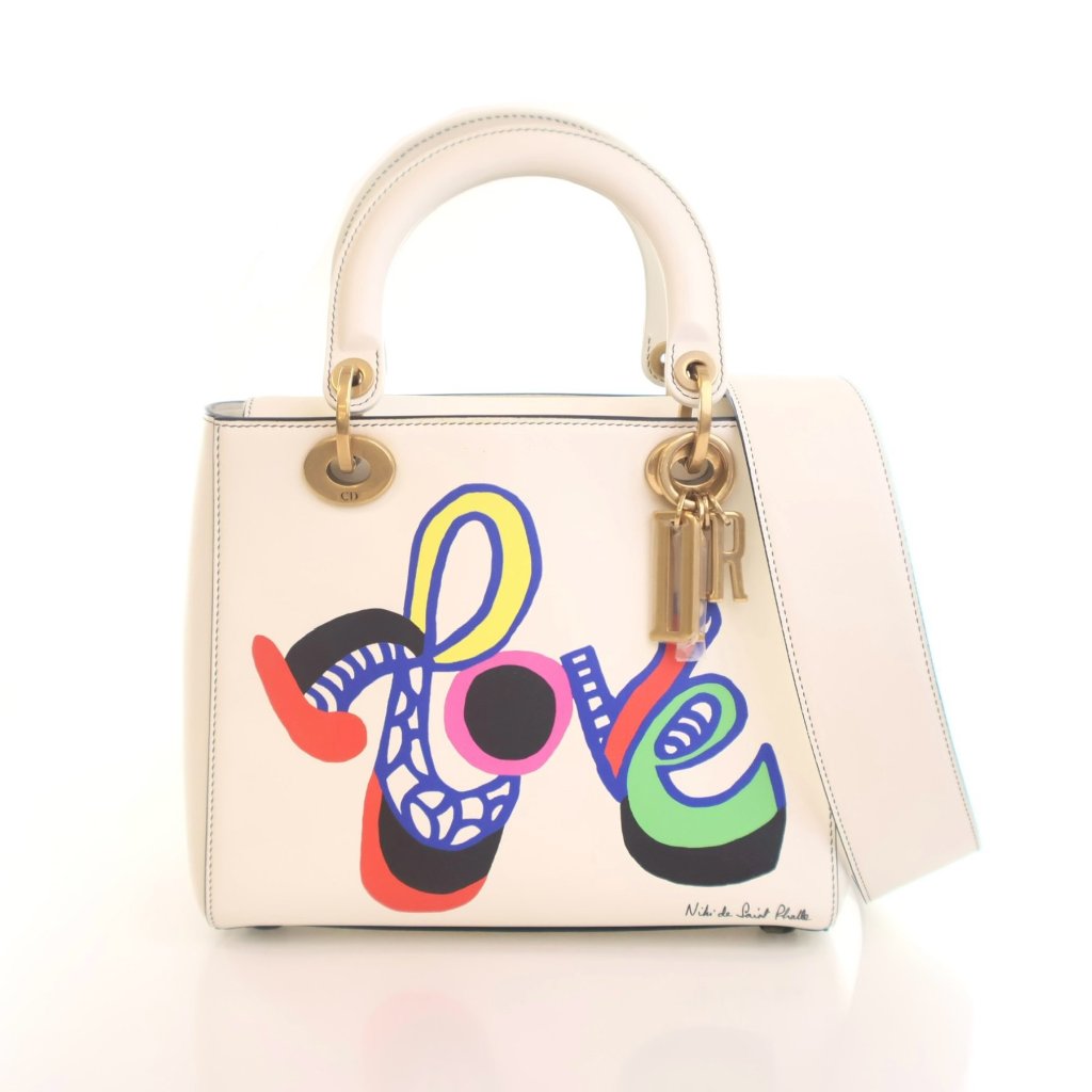 Dior Medium Niki De Saint Phalle Love Calfskin Lady Dior - Luxe Du