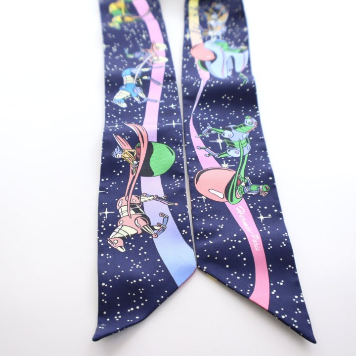 Hermes Space Derby Silk Twilly - Luxe Du Jour