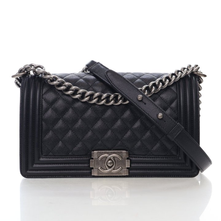Chanel Medium Caviar Boy Bag - Luxe Du Jour Chanel Medium Caviar Boy Bag - Luxe Du Jour