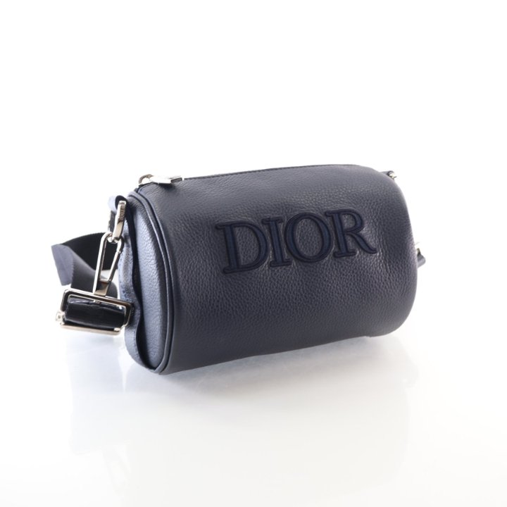 Dior Rollerメッセンジャーバッグ ネイビー CHRISTIAN DIOR Roller Oblique Canvas Messenger Bag Navy Blue