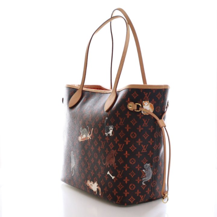 Louis Vuitton x Grace Coddington Catogram Neverfull MM Luxe Du Jour