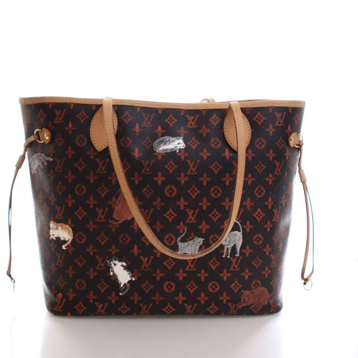 Louis Vuitton x Grace Coddington Catogram Neverfull MM Luxe Du Jour