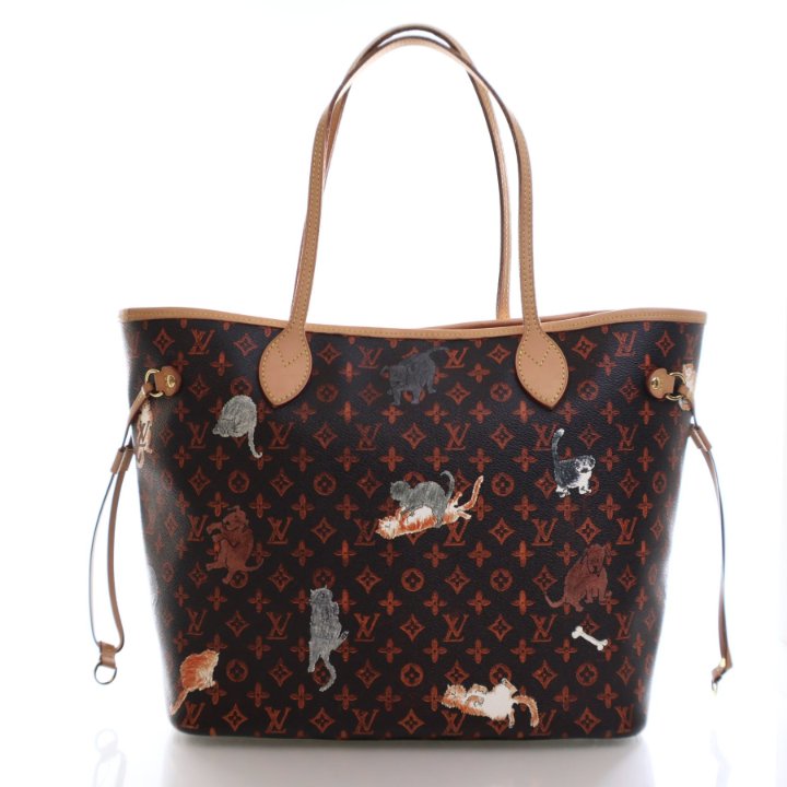 Louis Vuitton x Grace Coddington Catogram Neverfull MM Luxe Du Jour