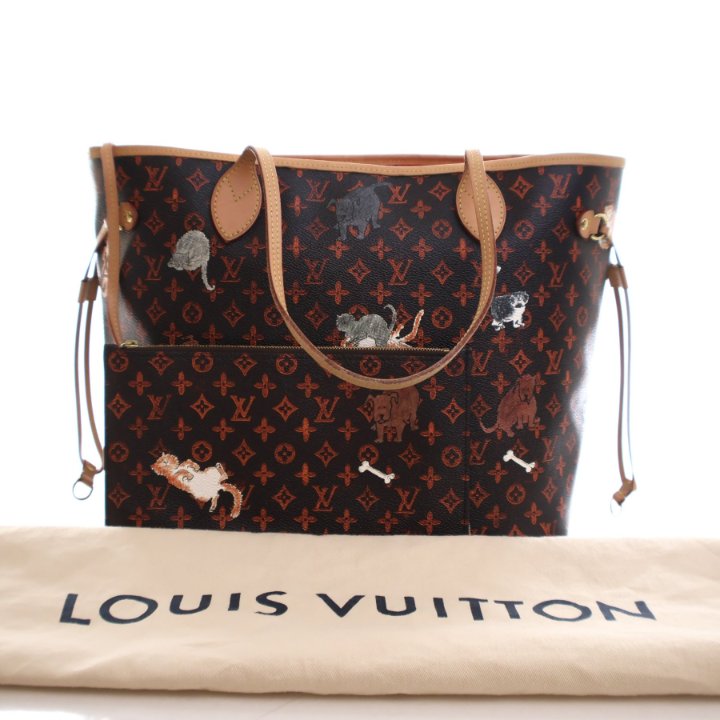 Louis Vuitton x Grace Coddington Catogram Neverfull MM Luxe Du Jour
