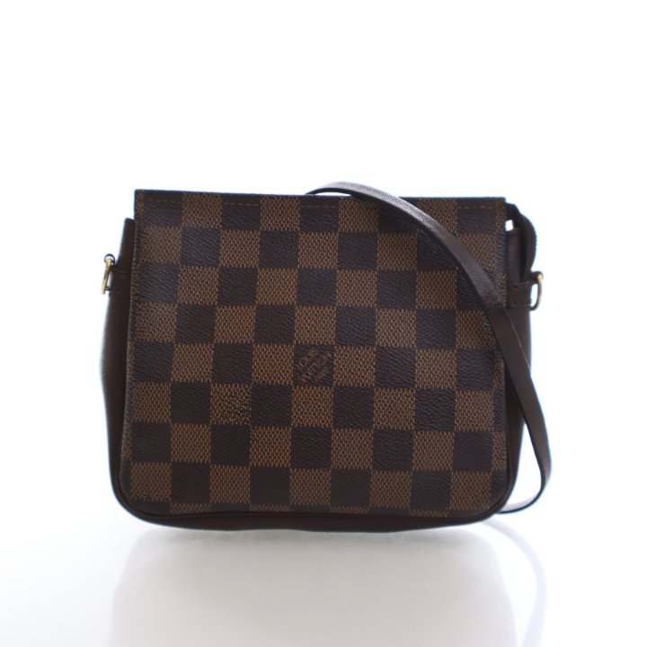 美品 LOUIS VUITTON EBENE TROUSSE PORCH Louis Vuitton Vintage Damier Ebene Trousse Pochette - Luxe Du Jour
