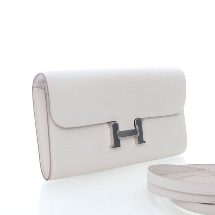 Hermes Gris Perle Epsom Constance To Go Wallet - Luxe Du Jour