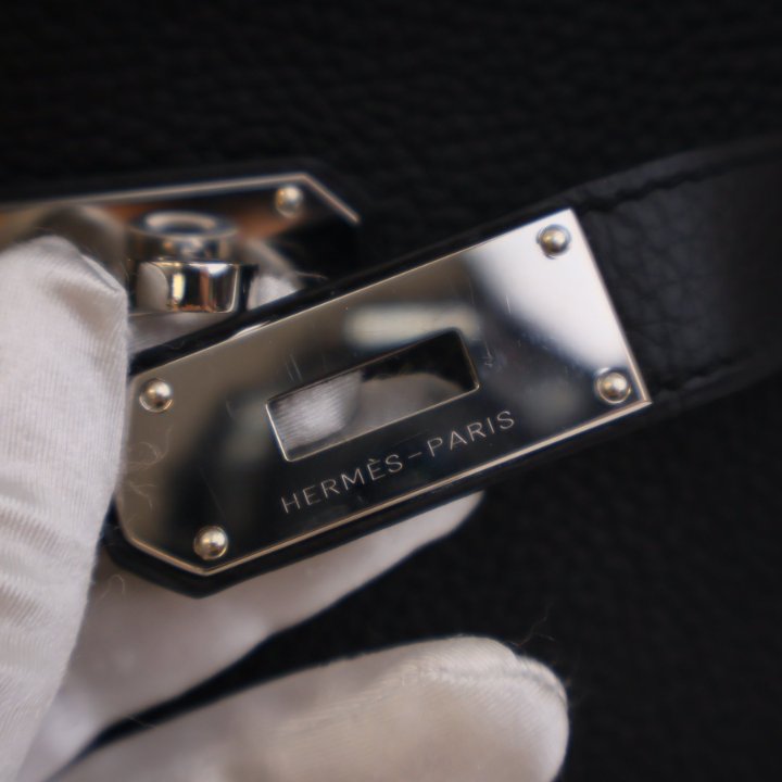 Hermes Black Clemence Jypsiere 34 - Luxe Du Jour