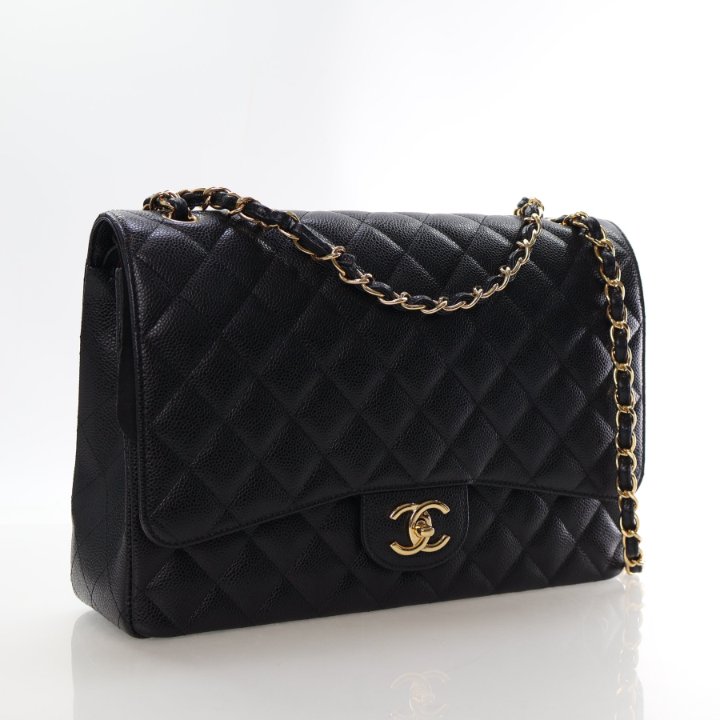 Chanel Maxi Caviar Classic Double Flap Bag - Luxe Du Jour