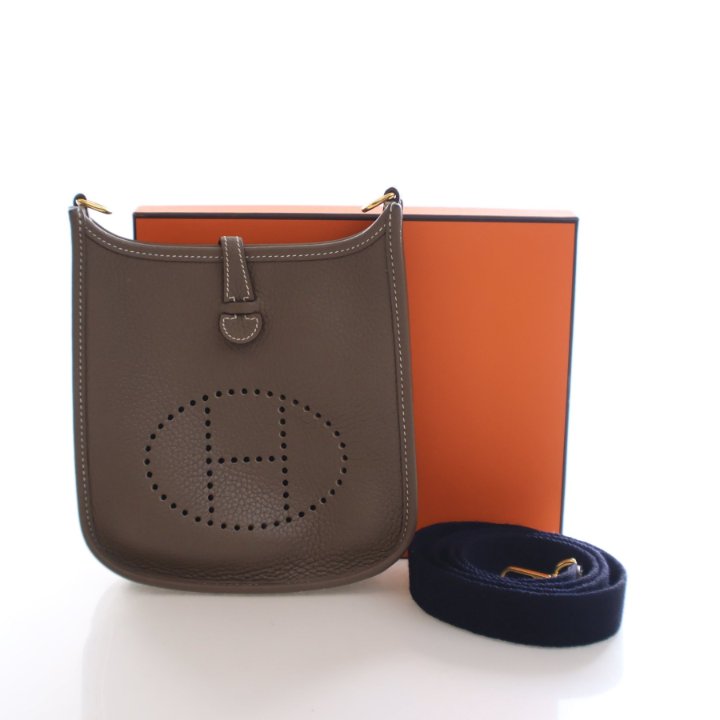 Hermes Etoupe Clemence Evelyne TPM 16 - Luxe Du Jour