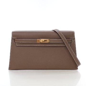 Hermes Jige Clutch Vert Emerald Crocodile - Luxe Du Jour