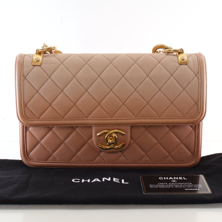 Chanel Medium Caviar Sunset On The Sea Flap - Luxe Du Jour