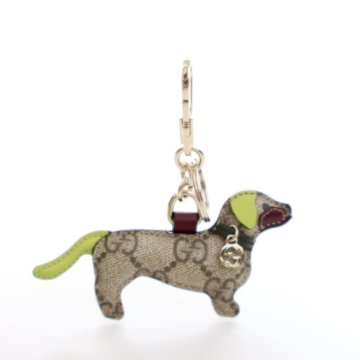 Gucci GG Supreme Dog-Shaped Bag Charm - Luxe Du Jour