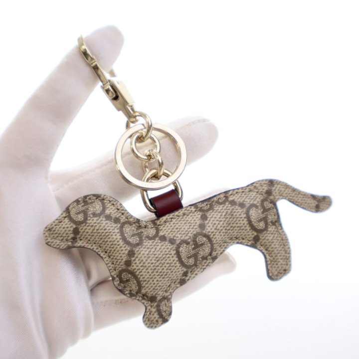 Gucci GG Supreme Dog-Shaped Bag Charm - Luxe Du Jour