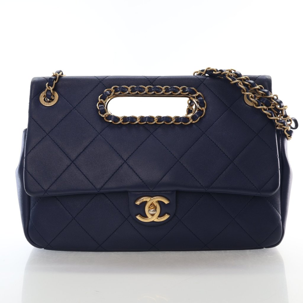 Chanel Large Calfskin A Real Catch Flap Bag - Luxe Du Jour