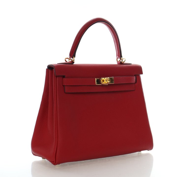 HERMES ケース ルージュ ズール レッド Hermes Rouge Casaque Togo Kelly 25 - Luxe Du Jour