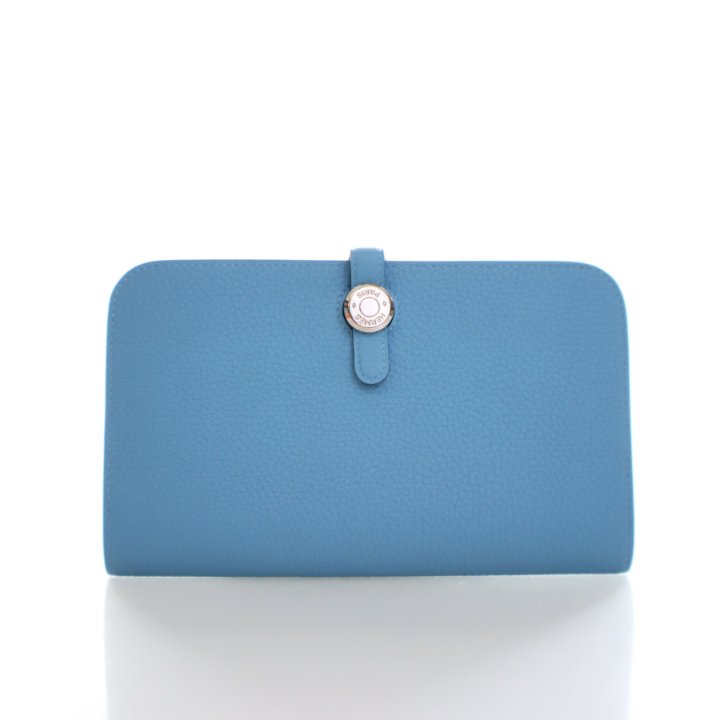 Hermes Bleu Du Nord Togo Dogon Duo Wallet - Luxe Du Jour