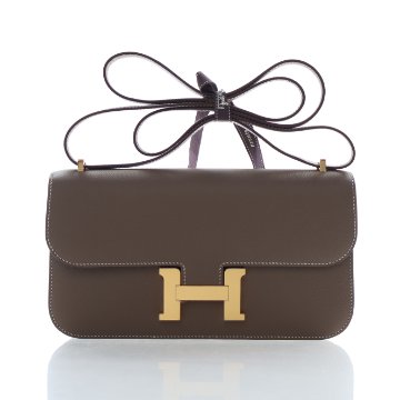 Hermes Jige Clutch Vert Emerald Crocodile - Luxe Du Jour