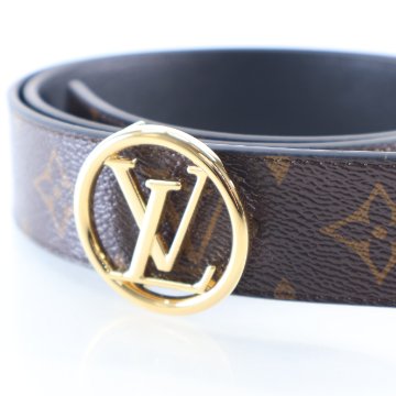 Louis Vuitton Monogram Coated Canvas Circle Reversible Belt  display picture 1