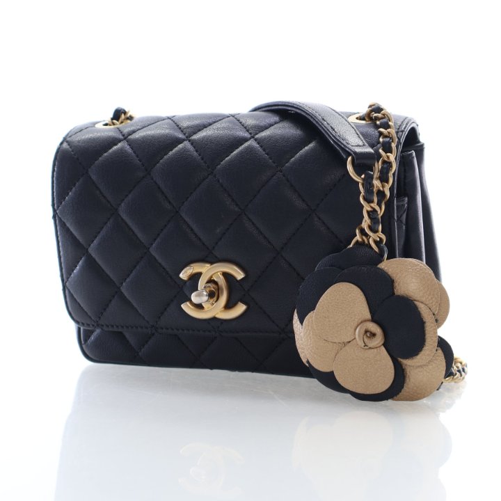 Chanel Small Lambskin Private Affair Camellia Flap Bag - Luxe Du Jour