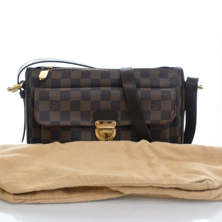 Louis Vuitton Ravello GM Handbag - Brown Damier Ebene Gold HW