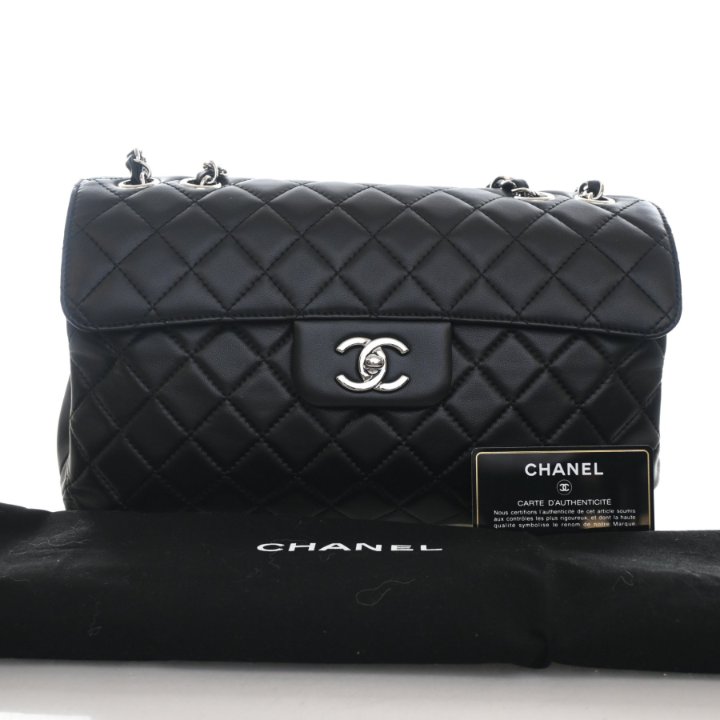 Chanel Accordion Single Flap Bag Medium Handbag - Pink Lambskin