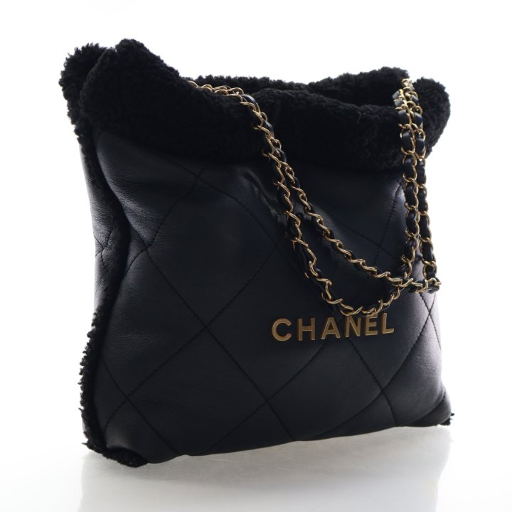 Chanel Small Shearling 22 Hobo - Luxe Du Jour