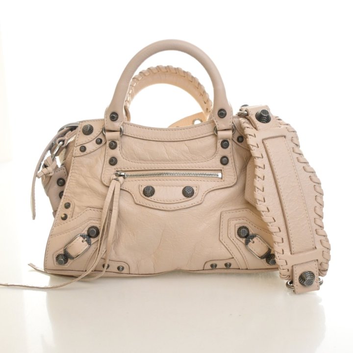 Balenciaga Neo Le Cagole Classic City Bag Mini Handbag - Beige Balenciaga Neo Le Cagole Classic City Bag Mini Handbag - Beige