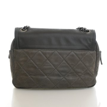 Chanel In The Mix Flap Bag Medium Handbag - Grey Calfskin