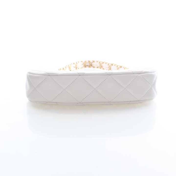 Chanel Small Aged Calfskin 19 Zip Hobo Clutch With Chain - Luxe Du