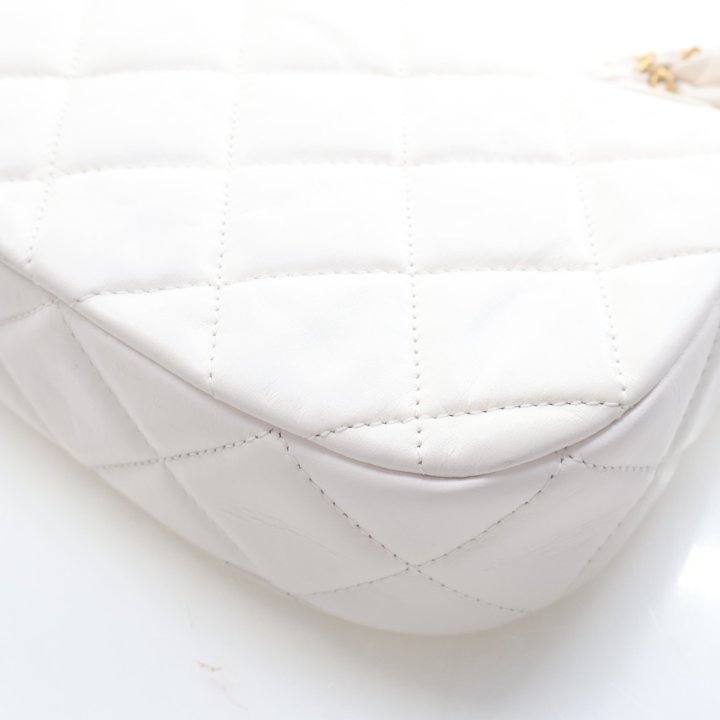 Chanel Small Aged Calfskin 19 Zip Hobo Clutch With Chain - Luxe Du