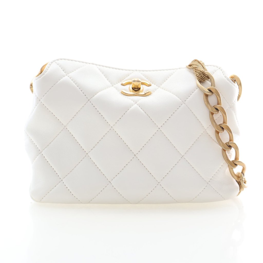 Chanel Small Calfskin CC Hobo - Luxe Du Jour