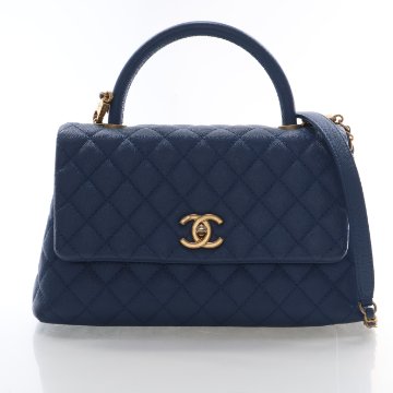 Chanel Small Navy Calfskin Art Nouvelle Flap Bag - Luxe Du Jour