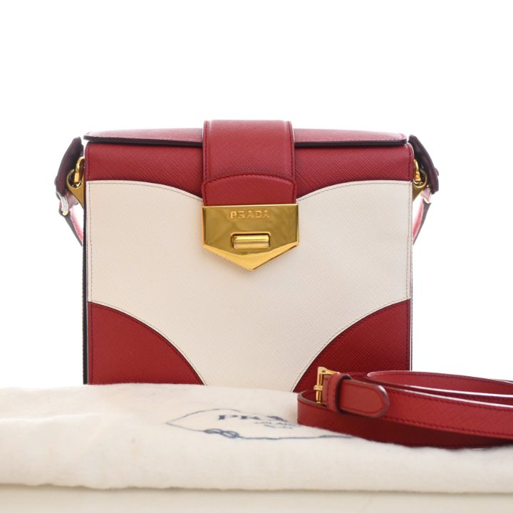 Prada Saffiano Turnlock Satchel - Luxe Du Jour